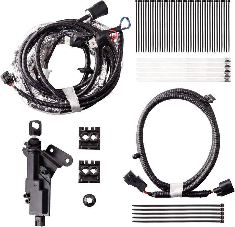 GrteRokky Power Tailgate Remote Lock Assembly Kit w/Wiring Harness Compatible for 2019-2023 3rd Toyota Tacoma Long Wheelbase Power Lock Assembly Crew Cab 6' Bed PK3B6-35JL0 - Image 2